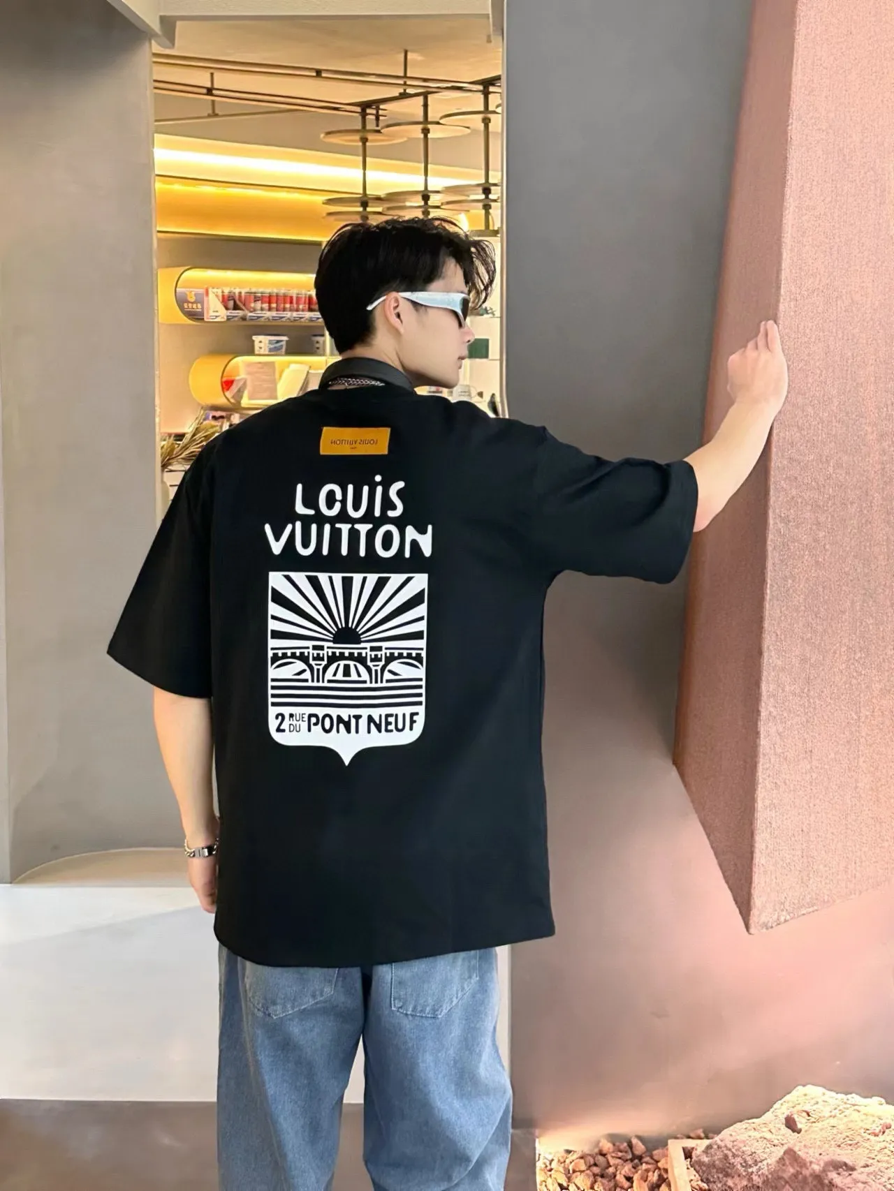 Louis Vuitton/Louis Vuitton Fei Dong’s first show limited printed short-sleeves